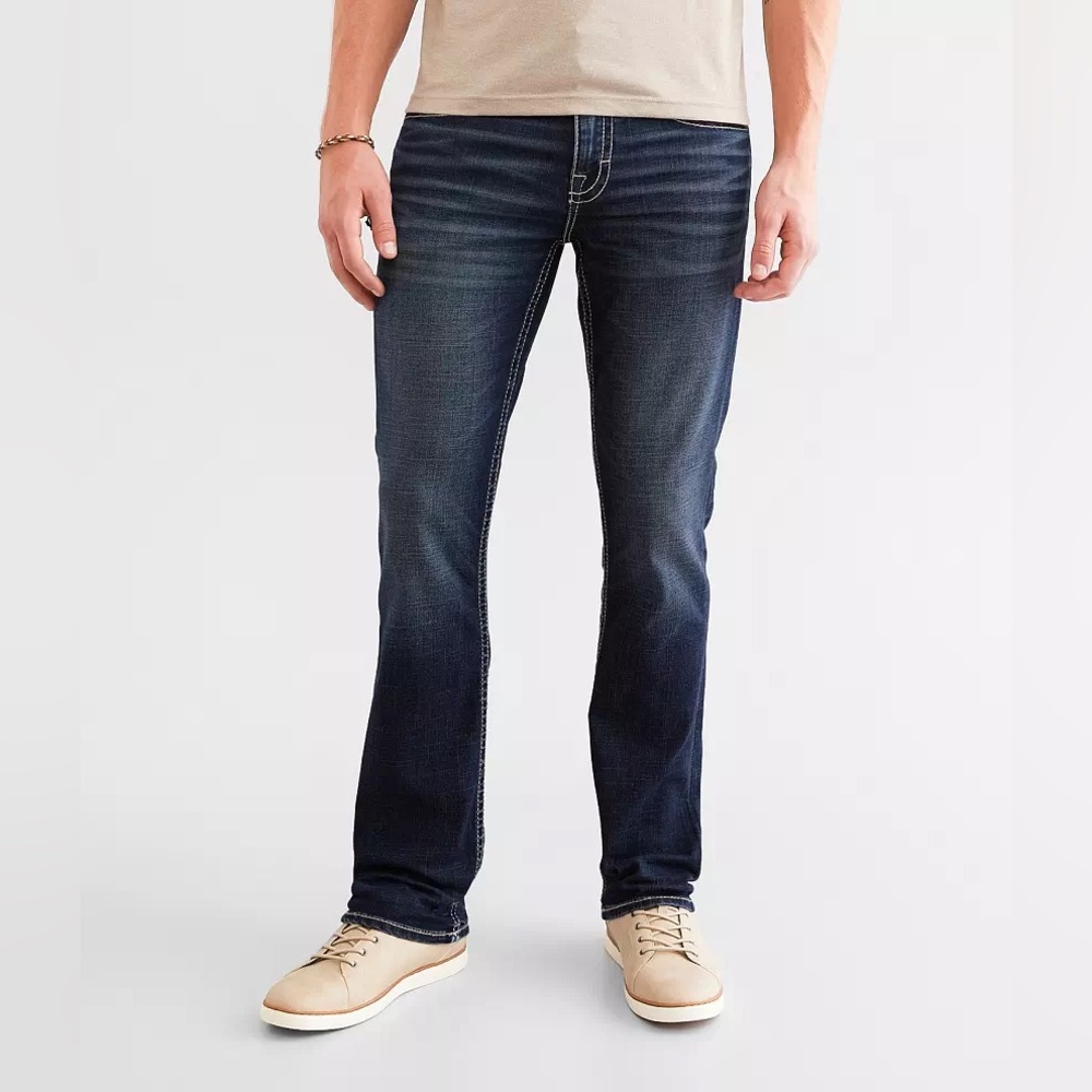 Buckle Bke Men’s Jake Straight Stretch Denim Jean | Color: Hadler | New/Nwot!!